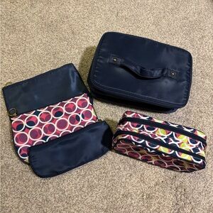 Contents by Allegro Travel Makeup Cosmetics Bag Colorful Multi Pack Set